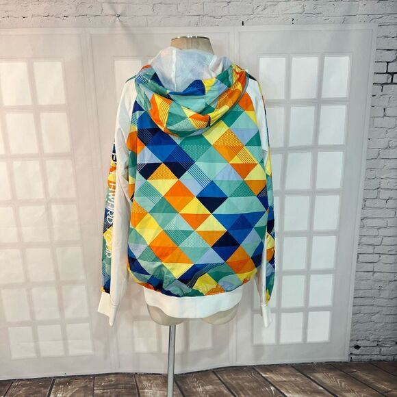 Born Fly Multicolor Colorful Windbreaker Jacket Size Large - Picture 5 of 10